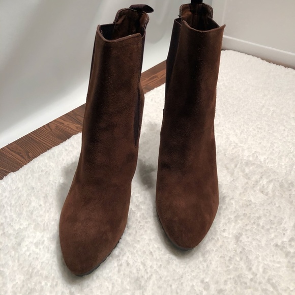 Lauren Ralph Lauren Tiara Brown Suede Boots 10B - Picture 2 of 8